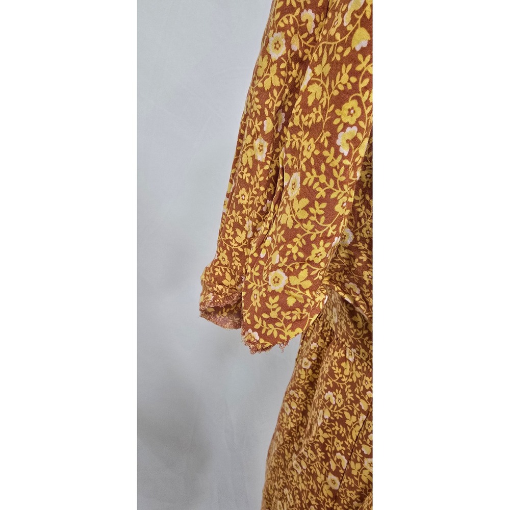 Madewell women M button-front babydoll dress Americana floral cottagecore boho - Picture 5 of 9